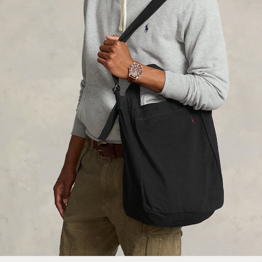 NWT POLO RALPH LAUREN canvas-shopper-tote - Picture 2 of 5